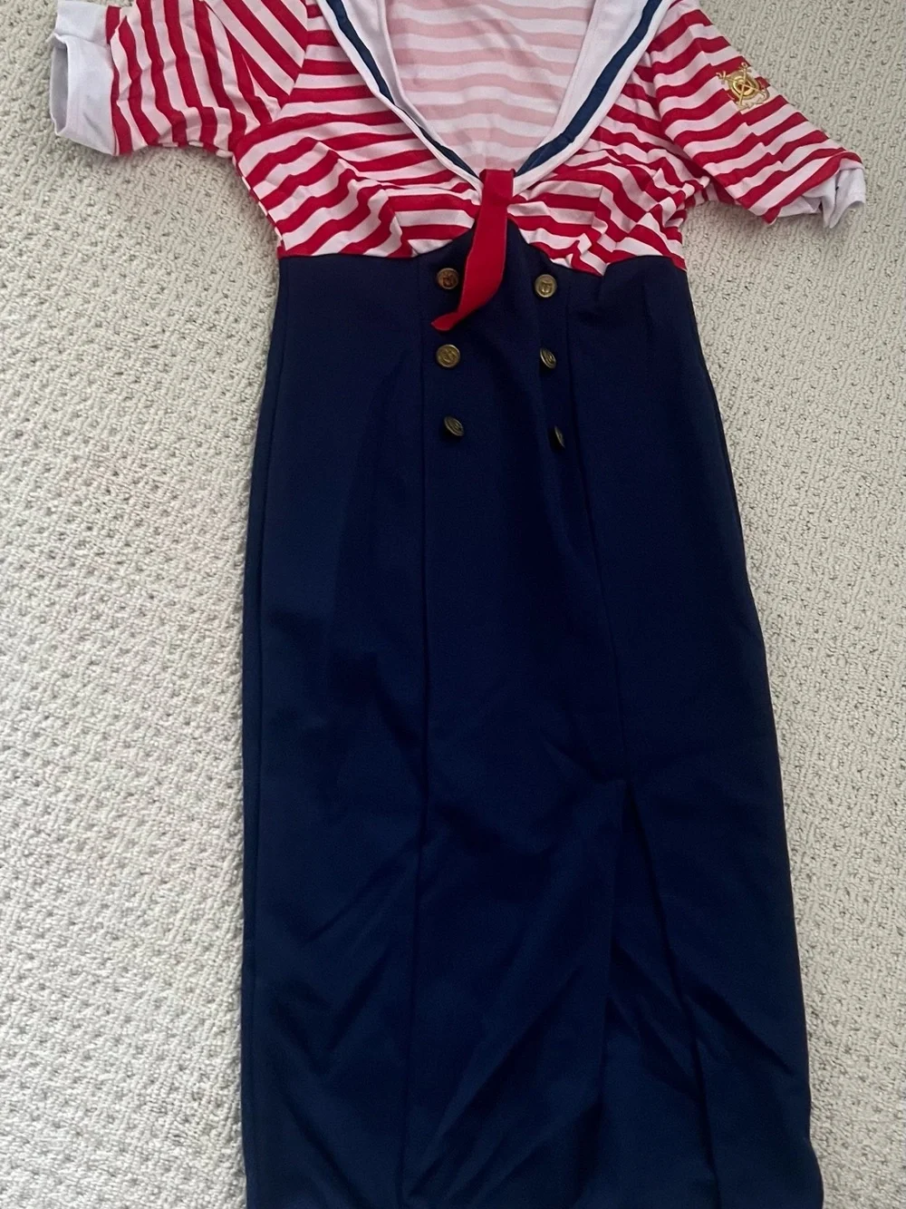 Leg Avenue Sailer Halloween Costume Midi Dress without hat/size M/L